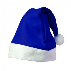 Chapeau de Noël bleu