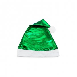 Chapeau de Noël vert métallisé
