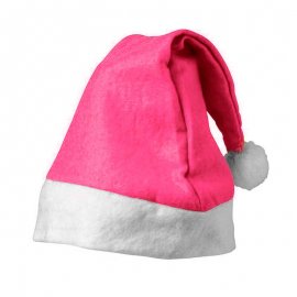 Chapeau de Noël rose