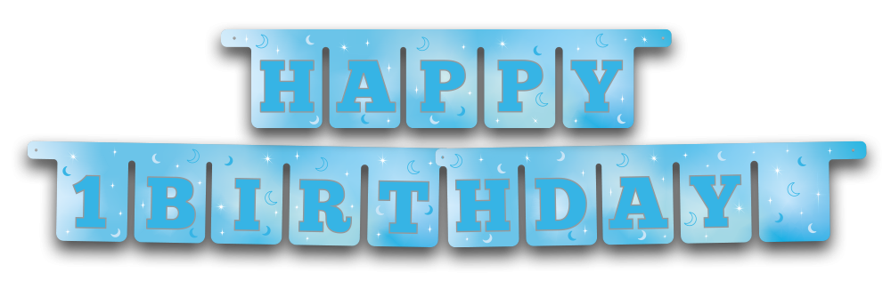 Guirlande pour enfant de 1 an, 3 mètres