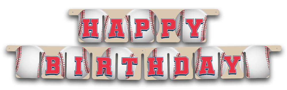 Guirlande de baseball de 3 mètres