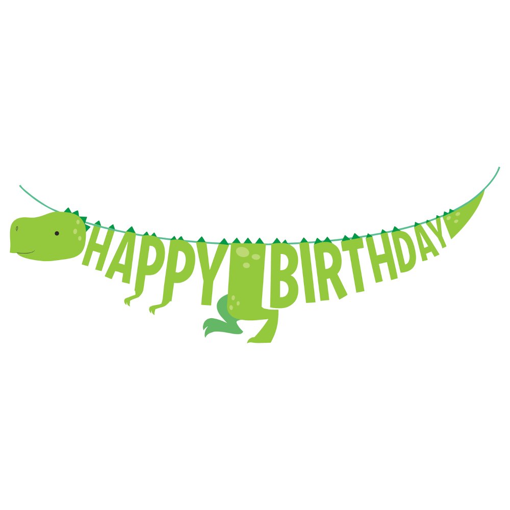 Ghirlanda di fili per feste a tema dinosauri per bambini