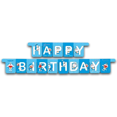 Guirlande d'anniversaire Doraemon