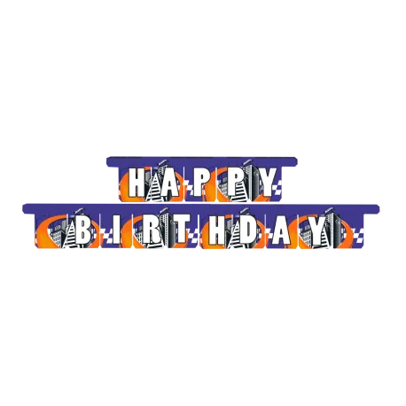 Guirlande Hot Wheels Joyeux Anniversaire