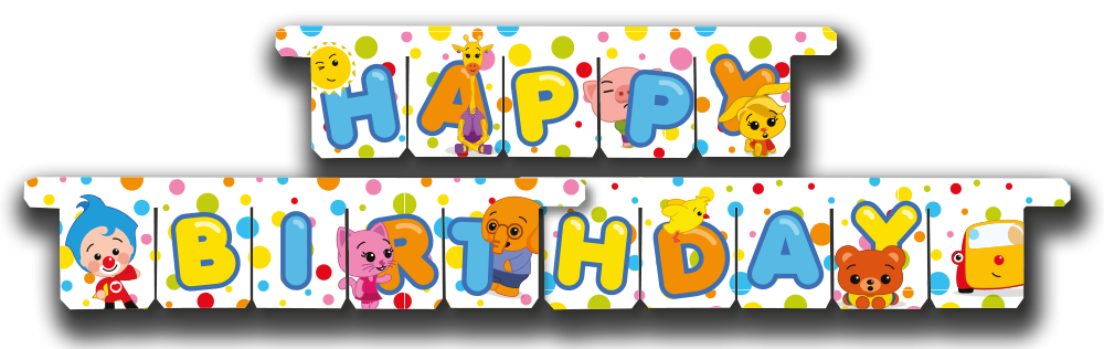 Guirlande de clown générique Plim Plim 3 m