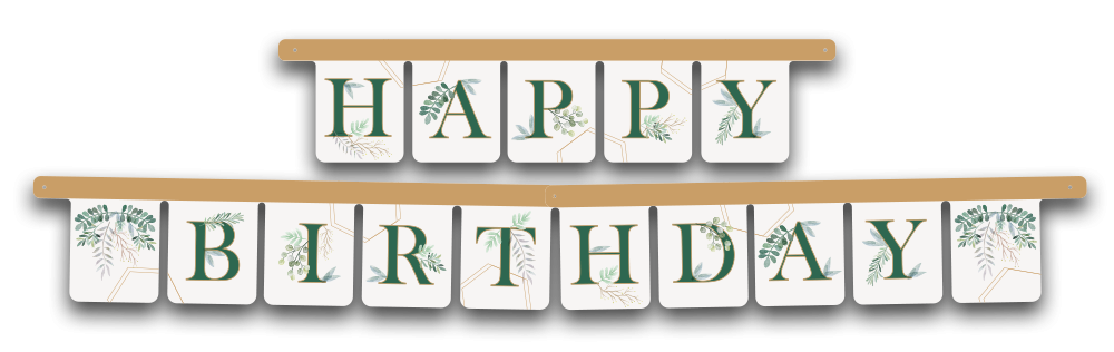 Guirlande de verdure pour fête, 3 mètres