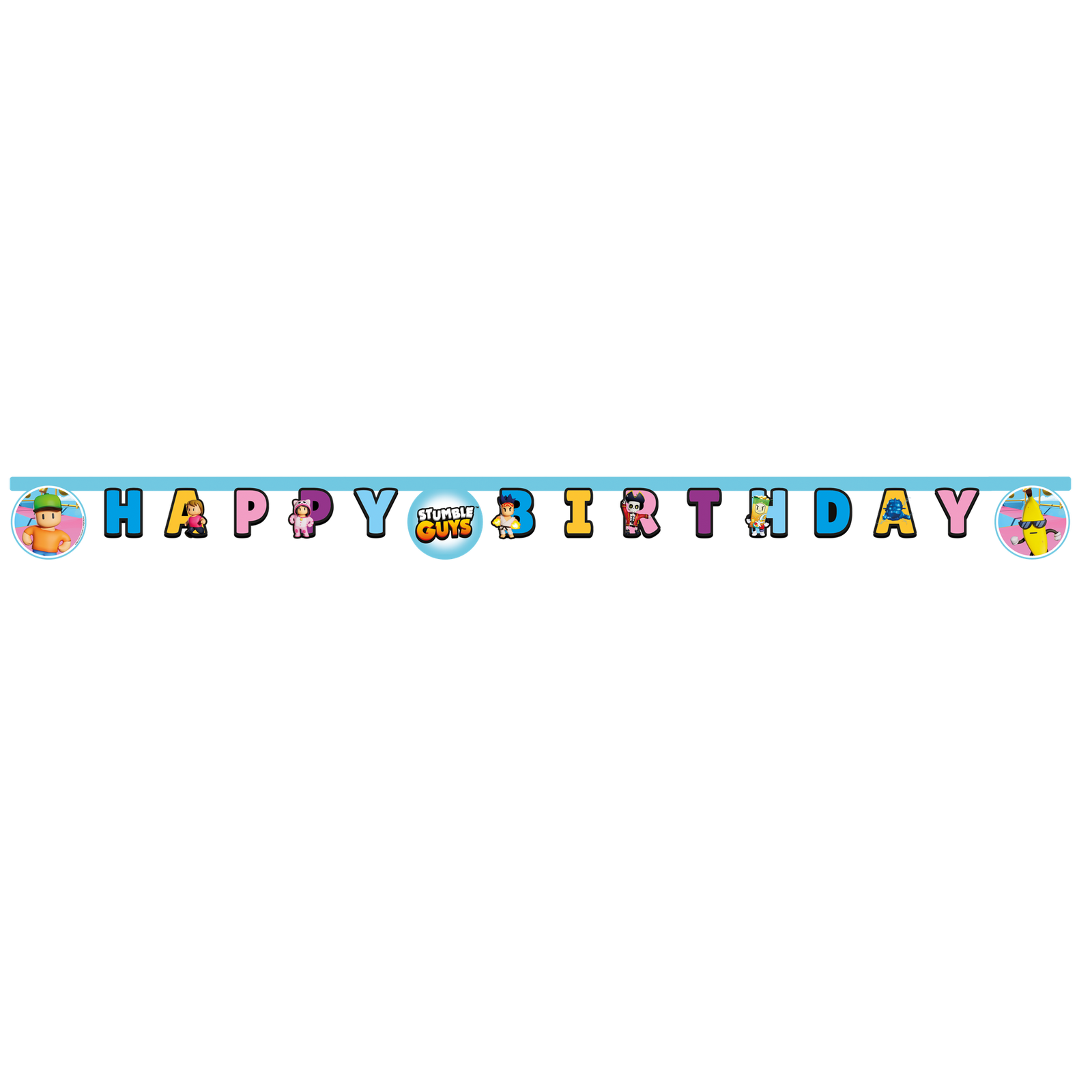 Guirlande de joyeux anniversaire Stumble Guys