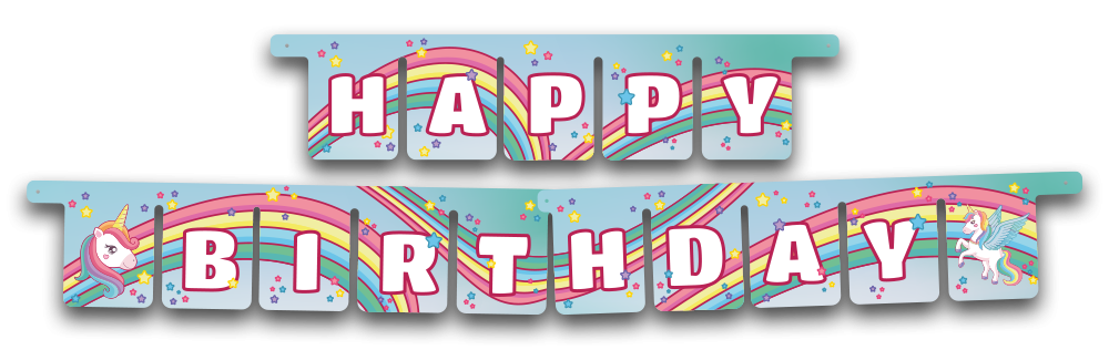 Guirlande magique licorne de 3 mètres