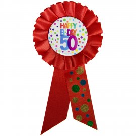 Badge 50e anniversaire à pois