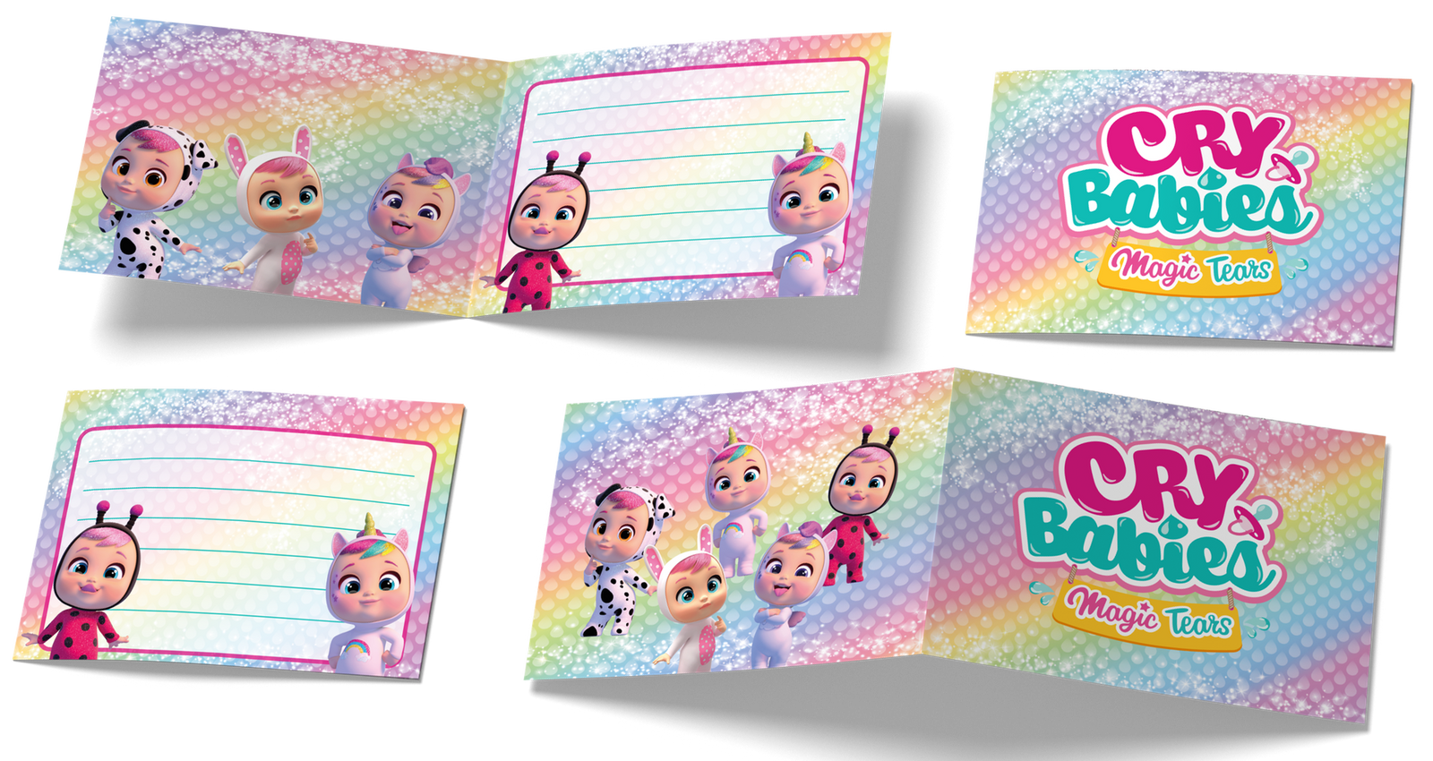 Invitaciones Cry Babies 240 x 80 mm