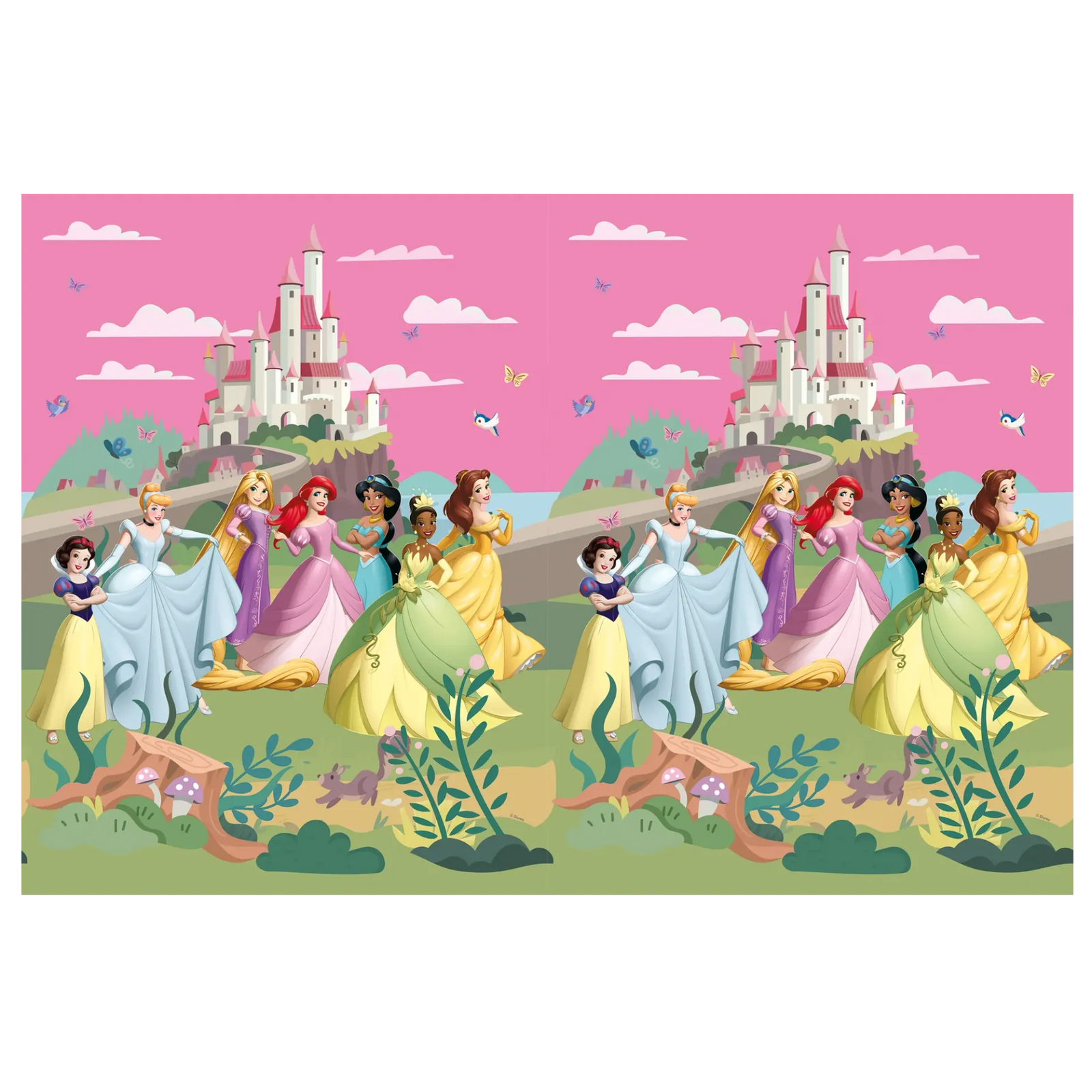 MANTEL 120 x 180 PRINCESAS DISNEY WORLD