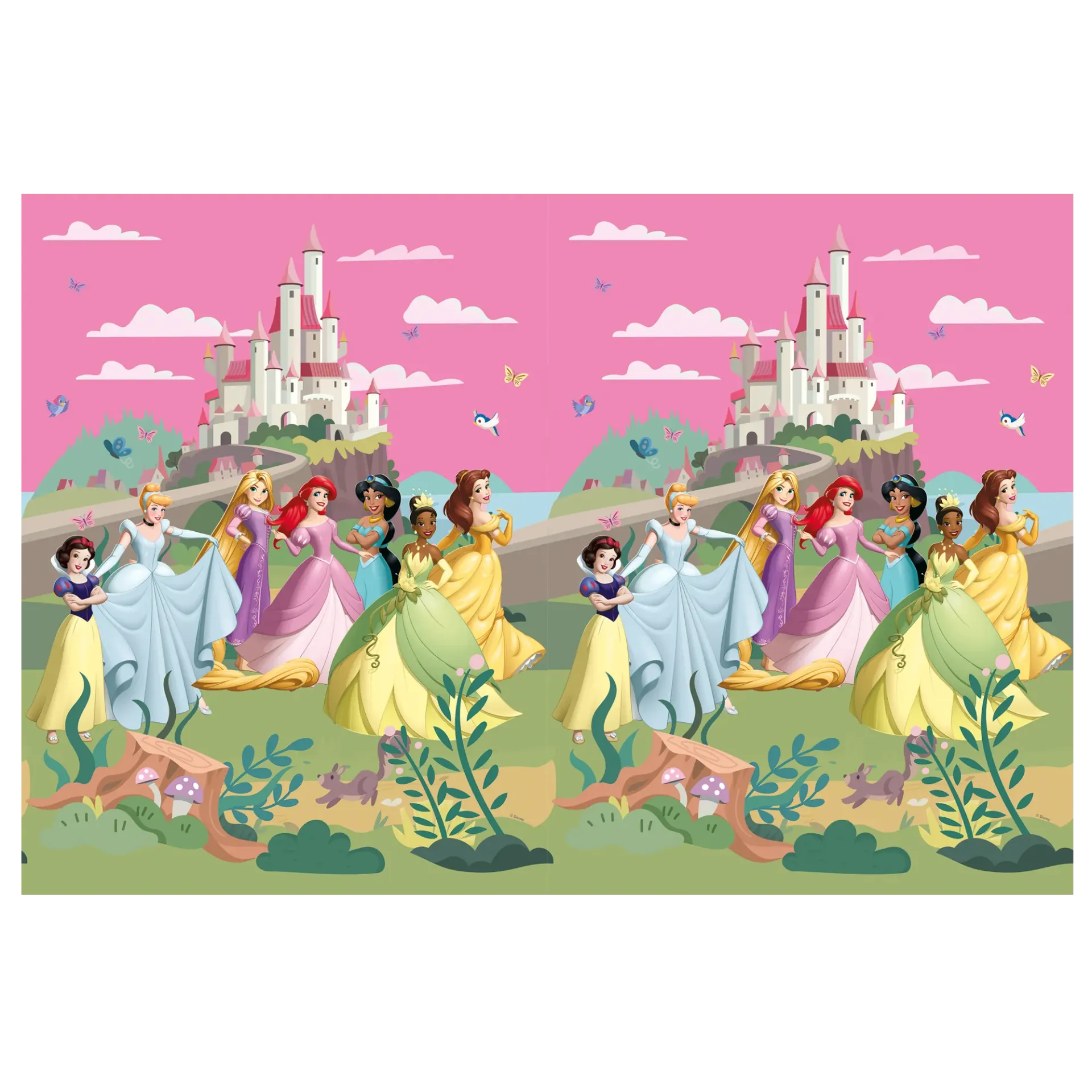 MANTEL 120 x 180 PRINCESAS DISNEY WORLD