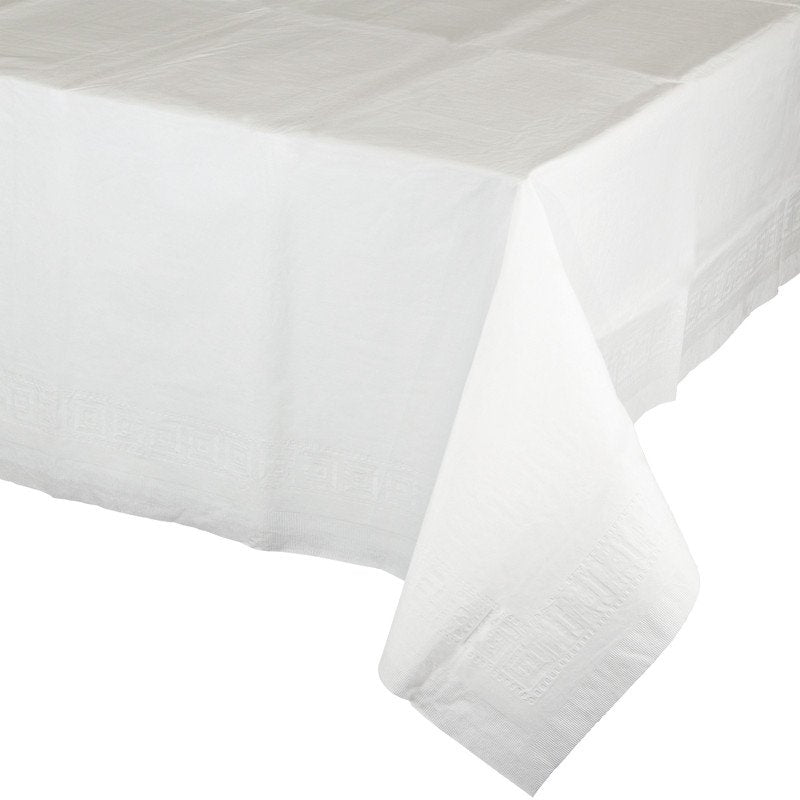 Nappe en papier 120 x 180 cm blanche