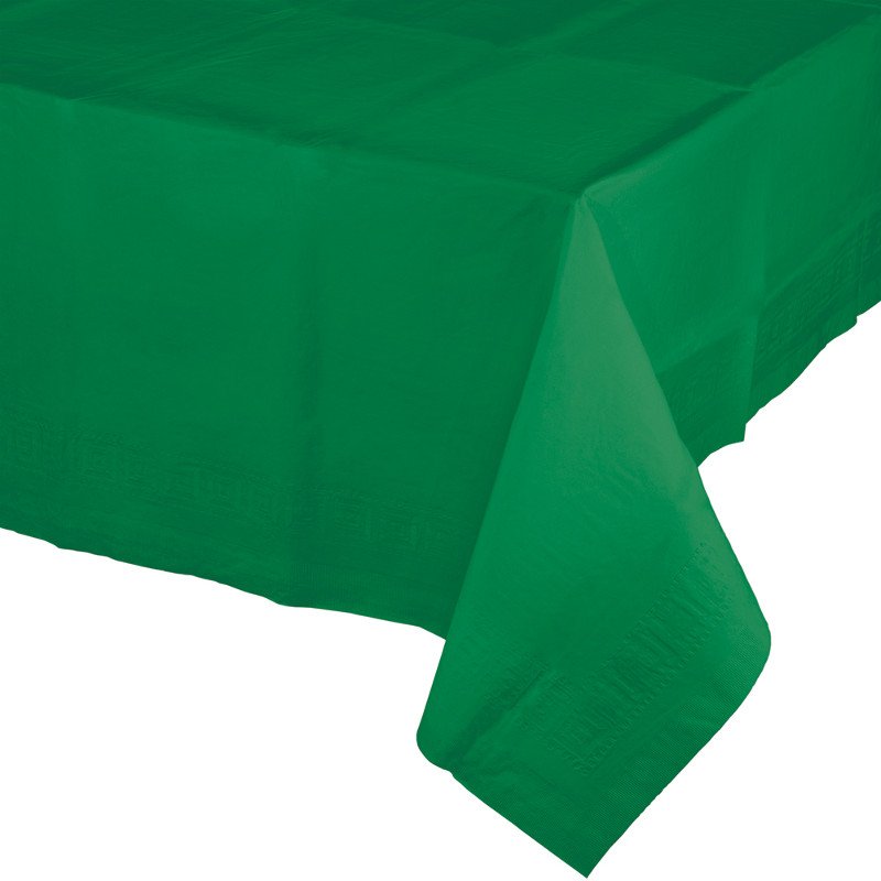 Nappe en papier 274 x 137 cm vert émeraude