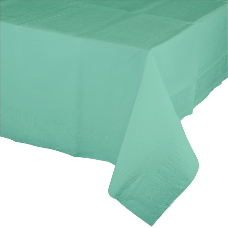 Nappe en papier 120 x 180 cm, menthe fraîche