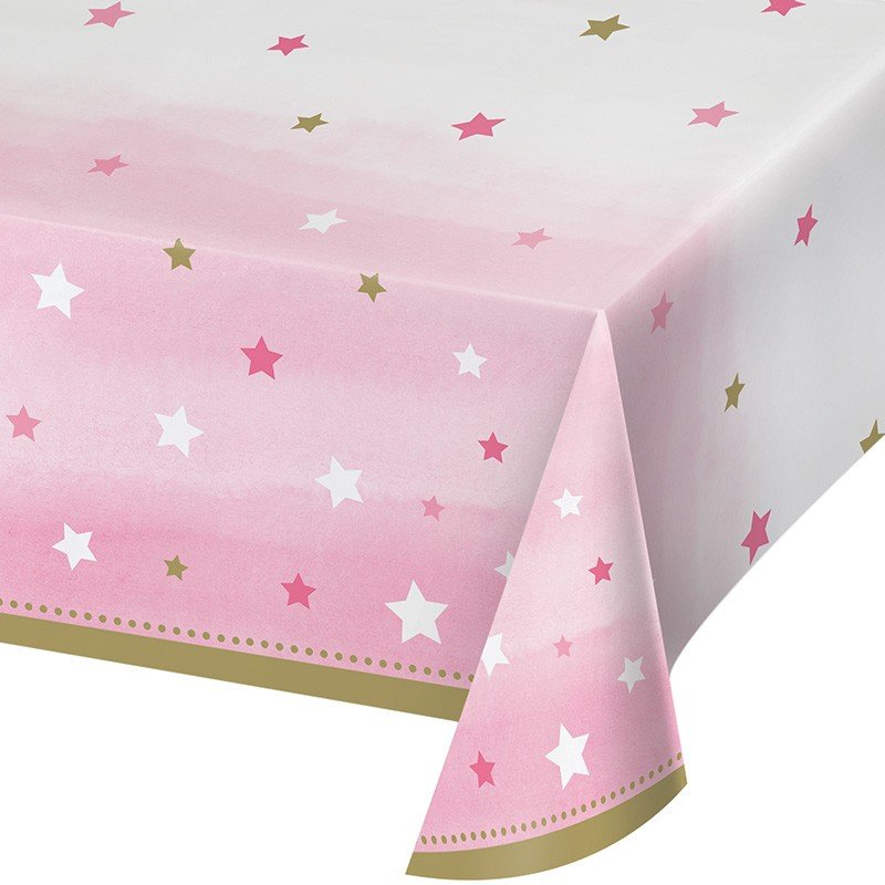 Nappe en plastique 259 x 137 cm Une petite étoile - Fille