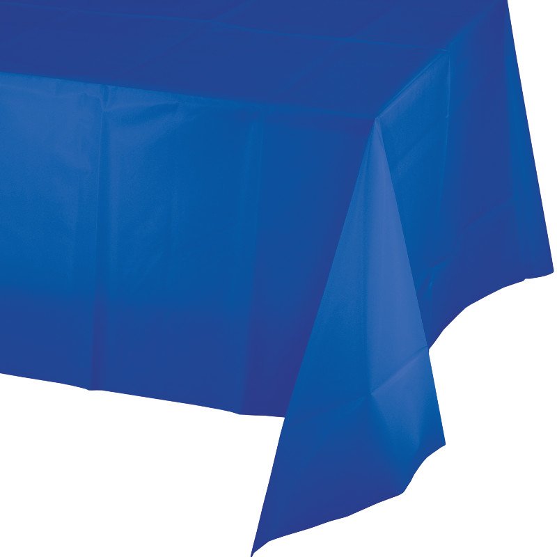 Nappe en plastique 274 x 137 cm cobalt