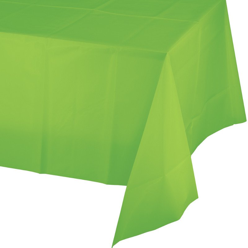 Nappe en plastique 274 x 137 cm, vert citron frais