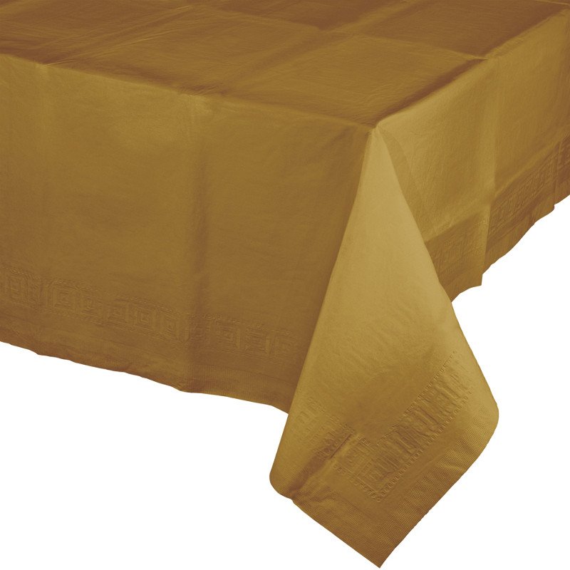 Nappe en plastique 274 x 137 cm, or pailleté