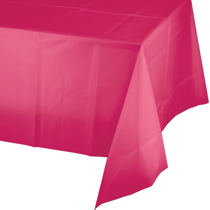 Nappe en plastique 274 x 137 cm magenta vif