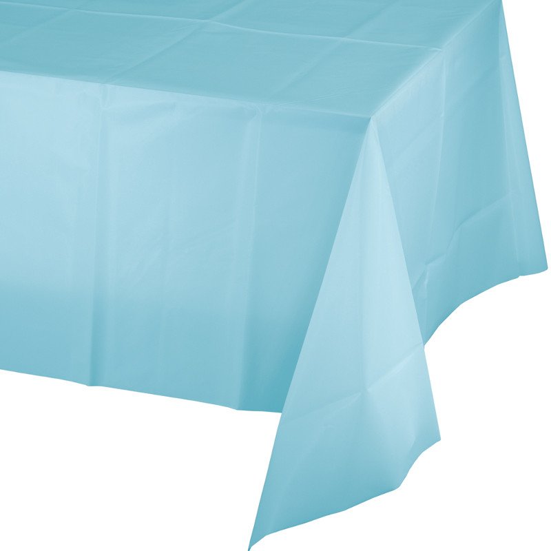 Nappe en plastique 274 x 137 cm bleu pastel