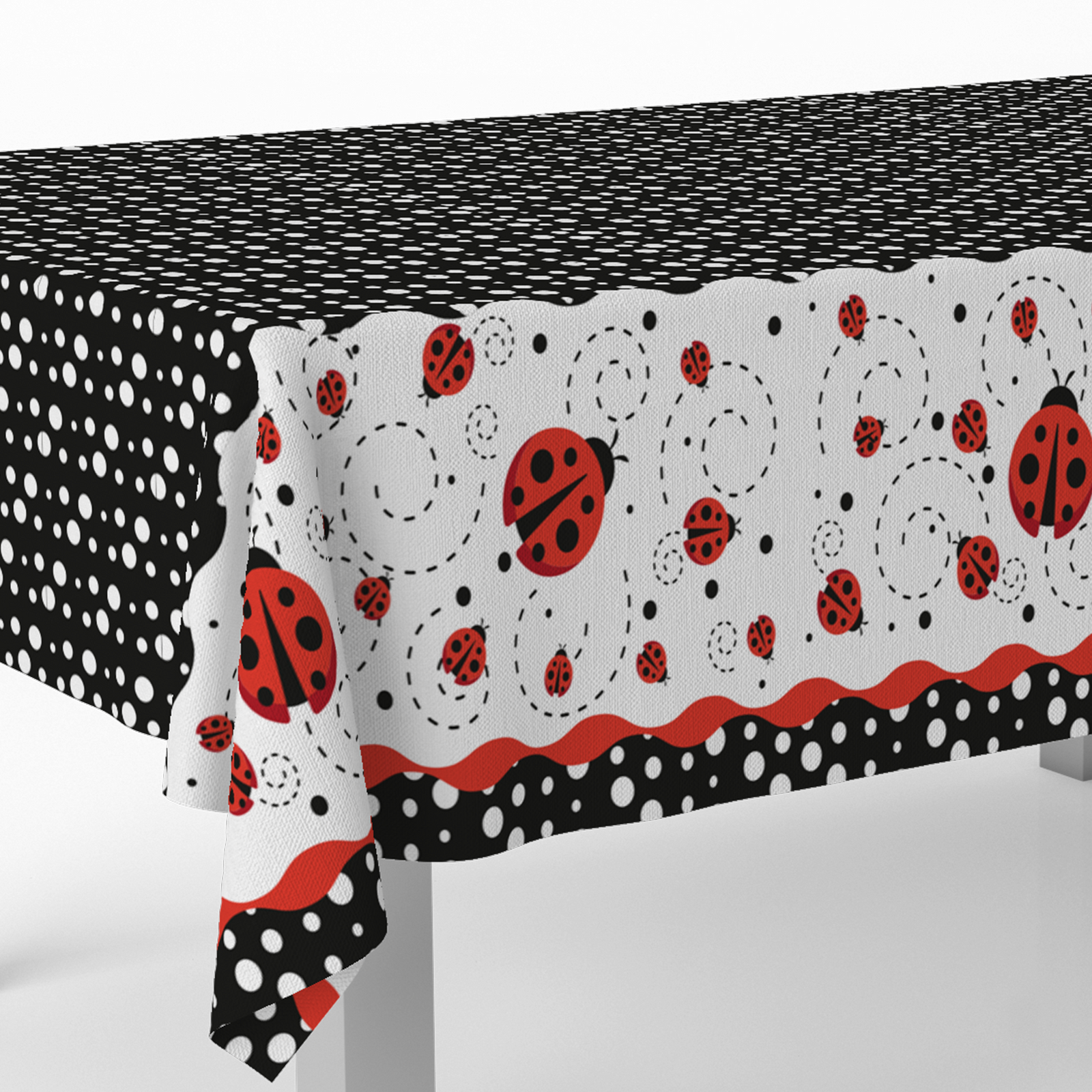 TOVAGLIA IN PLASTICA 120 x 180 CM FANTASIA COCCINELLA