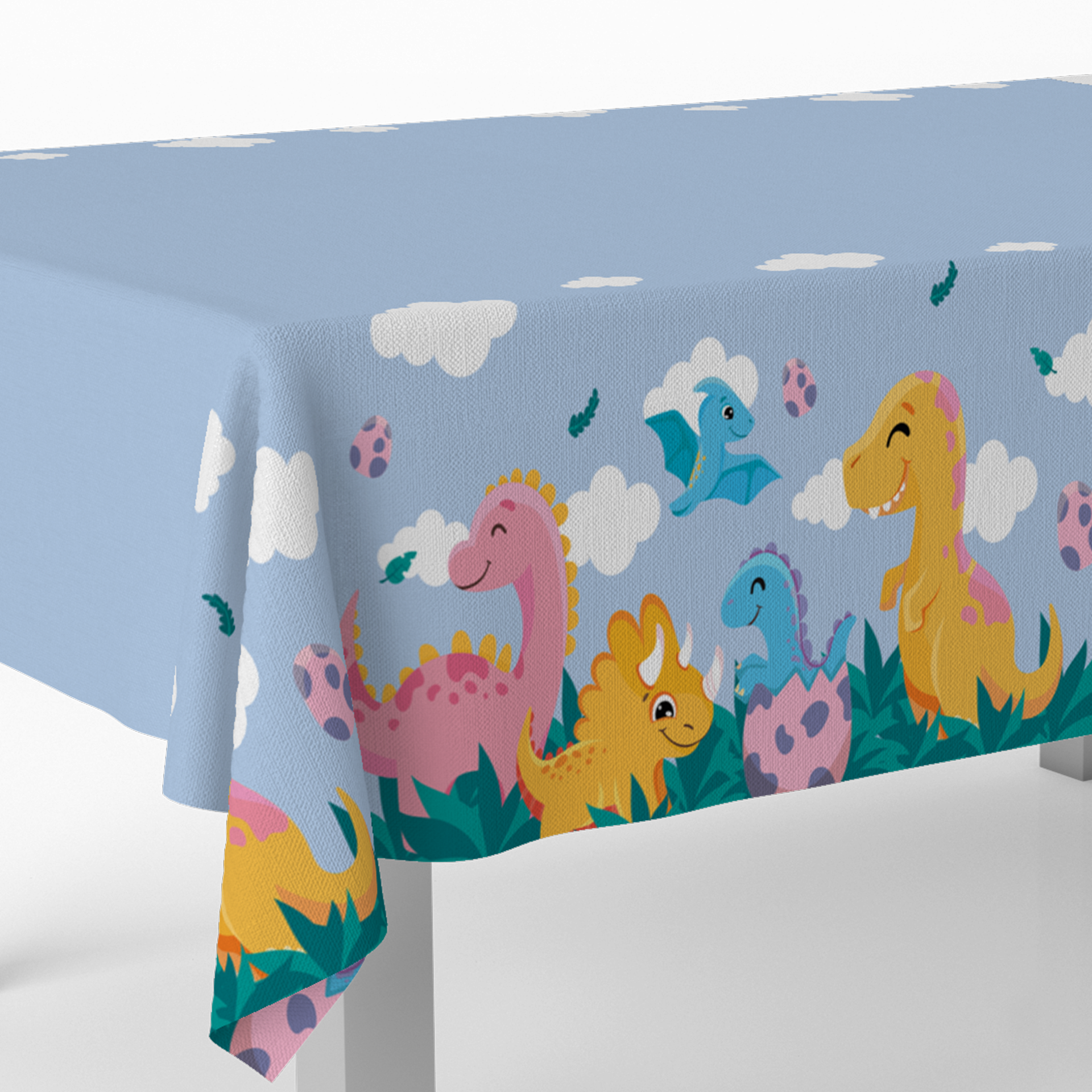 Nappe Dinosaures Rigolos 120 x 180 cm