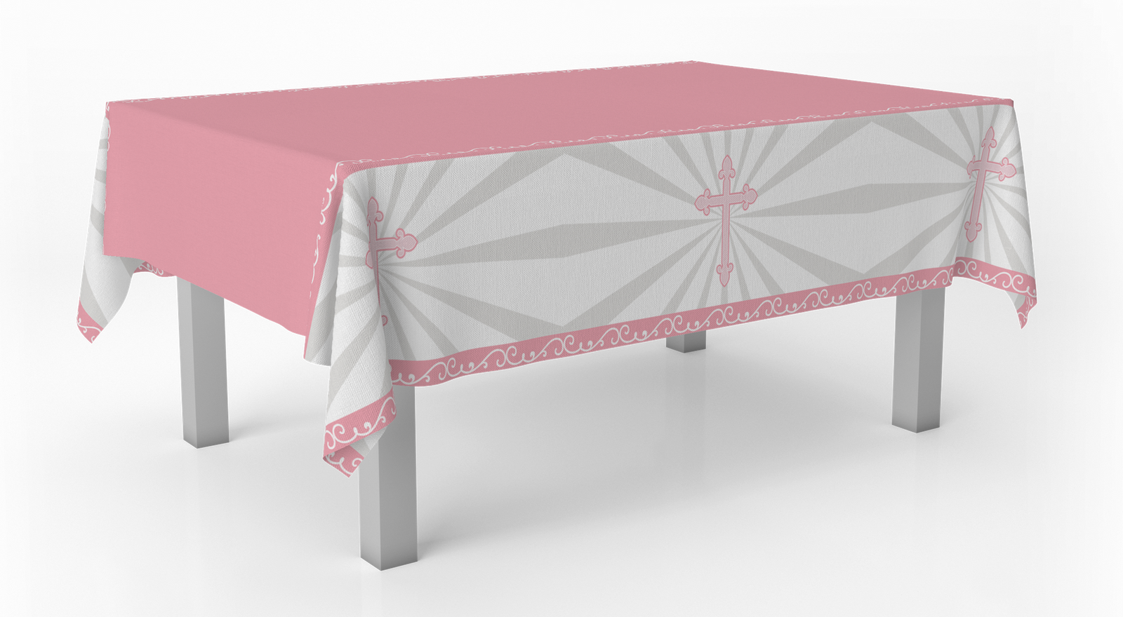 Nappe rose Divinity 120 x 180 cm