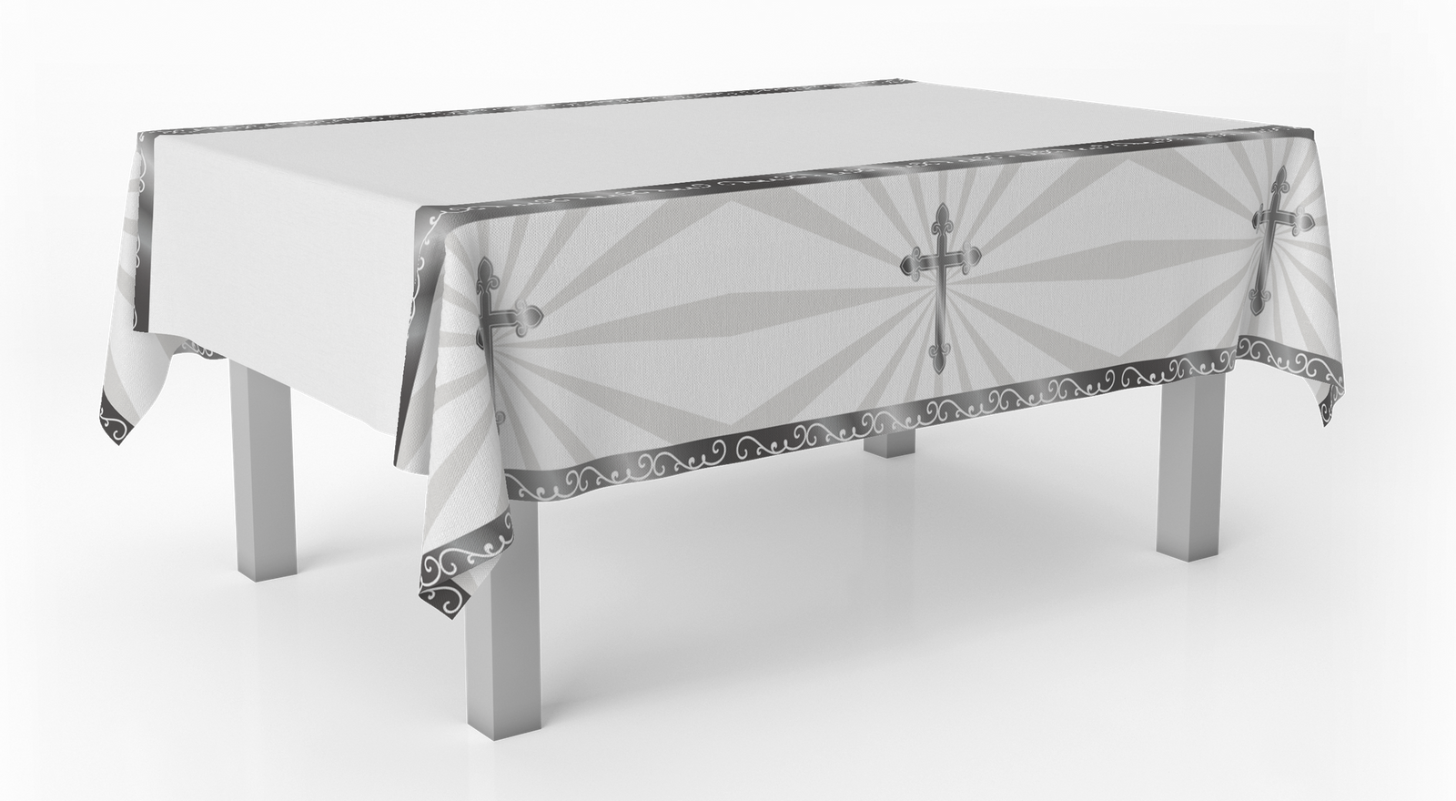 Mantel Divinity Silver 120 x 180 cm