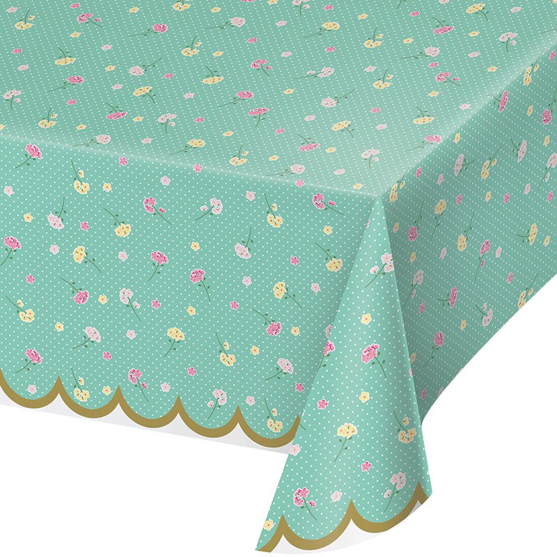 Nappe à fleurs pour le goûter