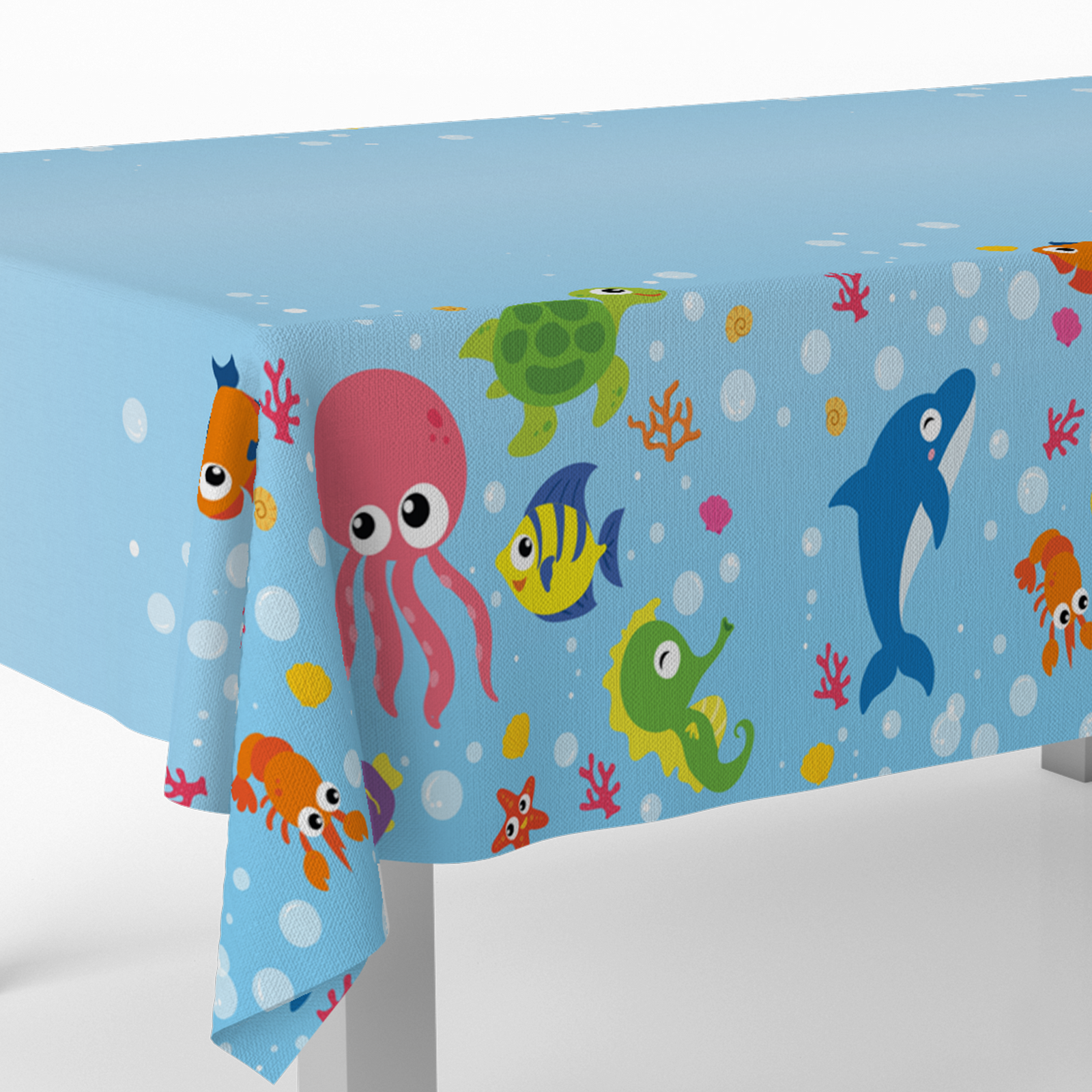 Nappe 120 x 180 cm Thème Océan