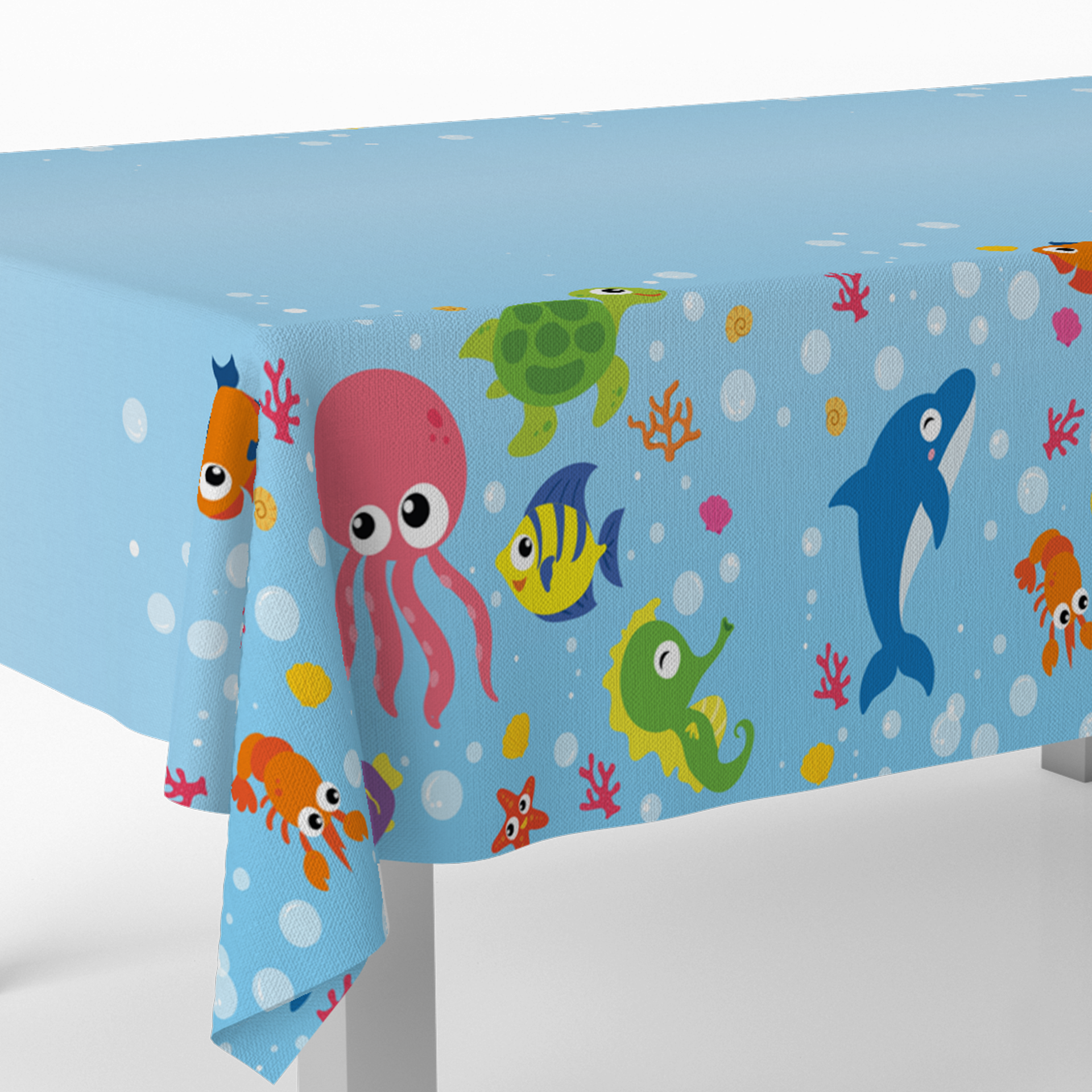 Nappe 120 x 180 cm Thème Océan