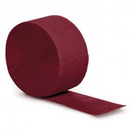 PAPIER CRÉP 24 MÈTRES BORDEAUX