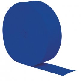 Papier crépon 24 mètres Cobalt