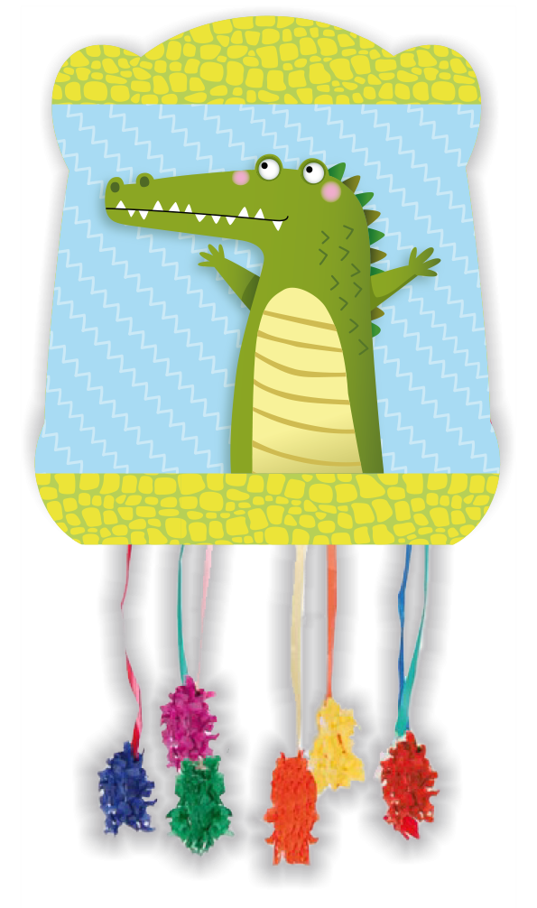 PIÑATA ALLIGATOR PARTY 28 x 33 cm