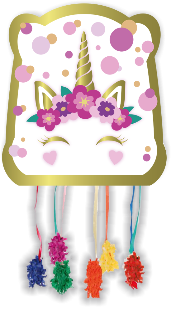PIÏNATA BASIQUE PETITE LICORNE 28 x 33 cm