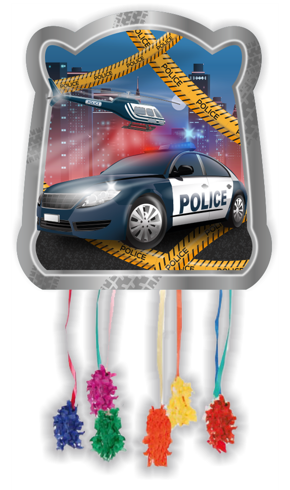 PIÏNATA FÊTE DE LA POLICE 28 x 33 cm