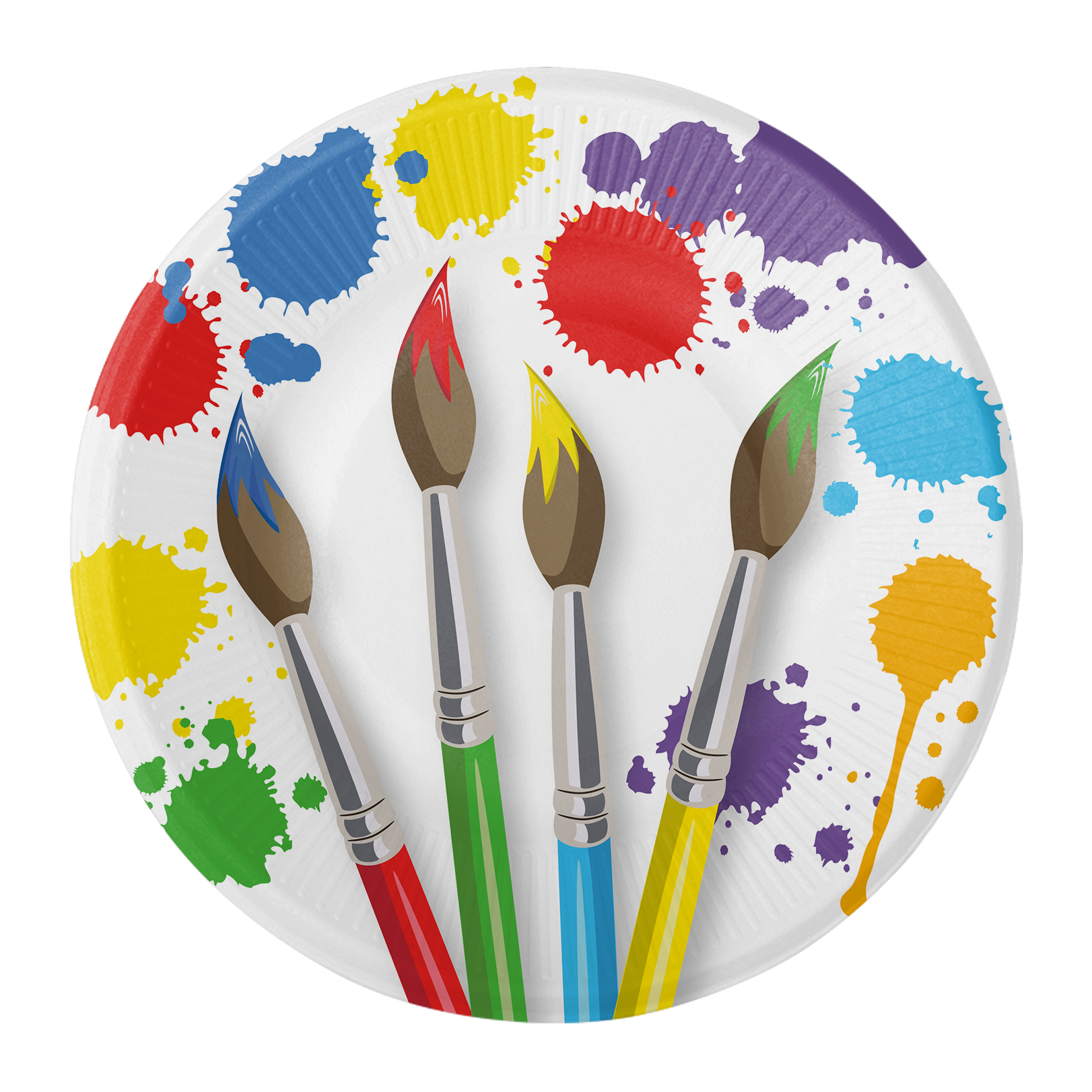 8 ASSIETTES 18 CM ART PARTY