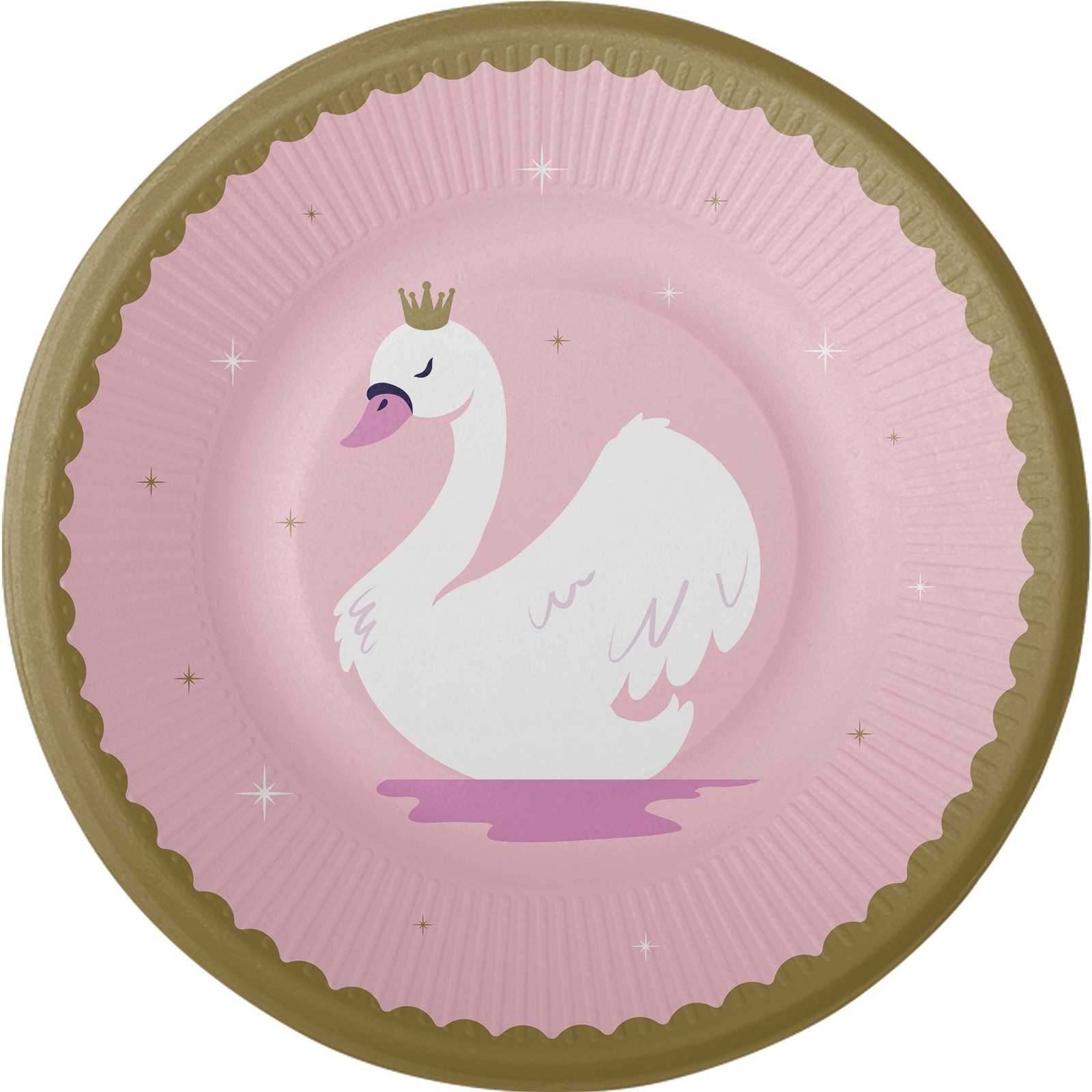 8 Piatti 23 cm STYLISH SWAN PARTY
