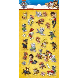 Autocollants à paillettes Pat' Patrouille 102 x 200 mm