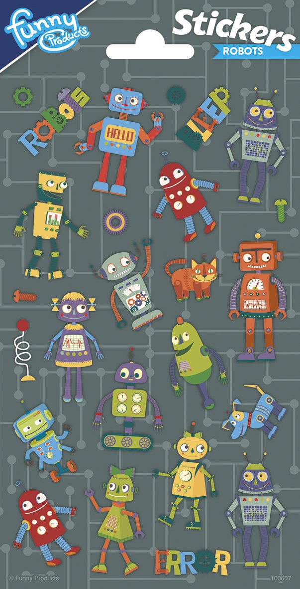 Autocollants 102 x 200 mm Robots