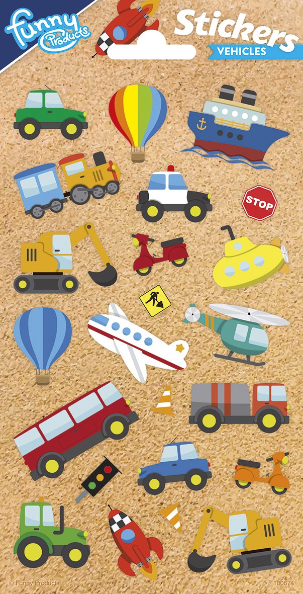 Autocollants 102 x 200 mm Traffic 2 Party