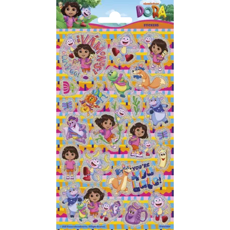 Autocollants à paillettes Dora 102 x 200 mm