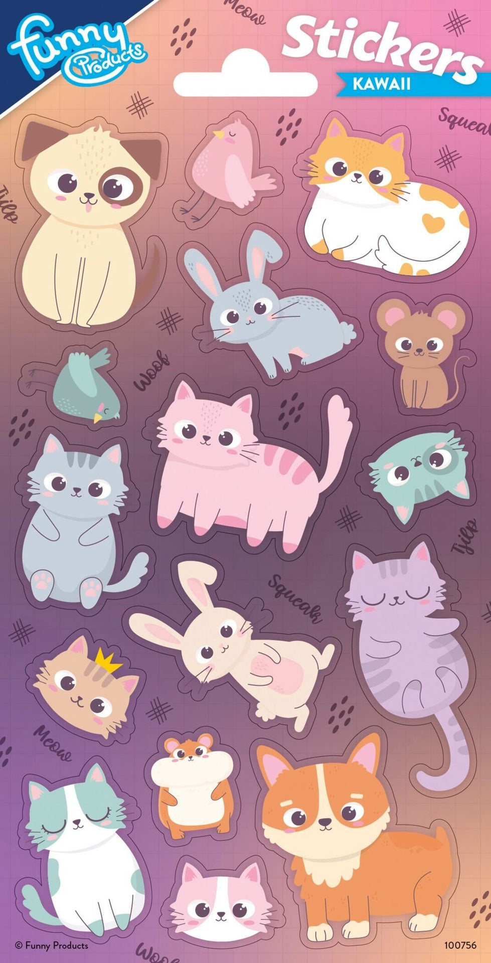 Autocollants Chat 102 x 200 mm