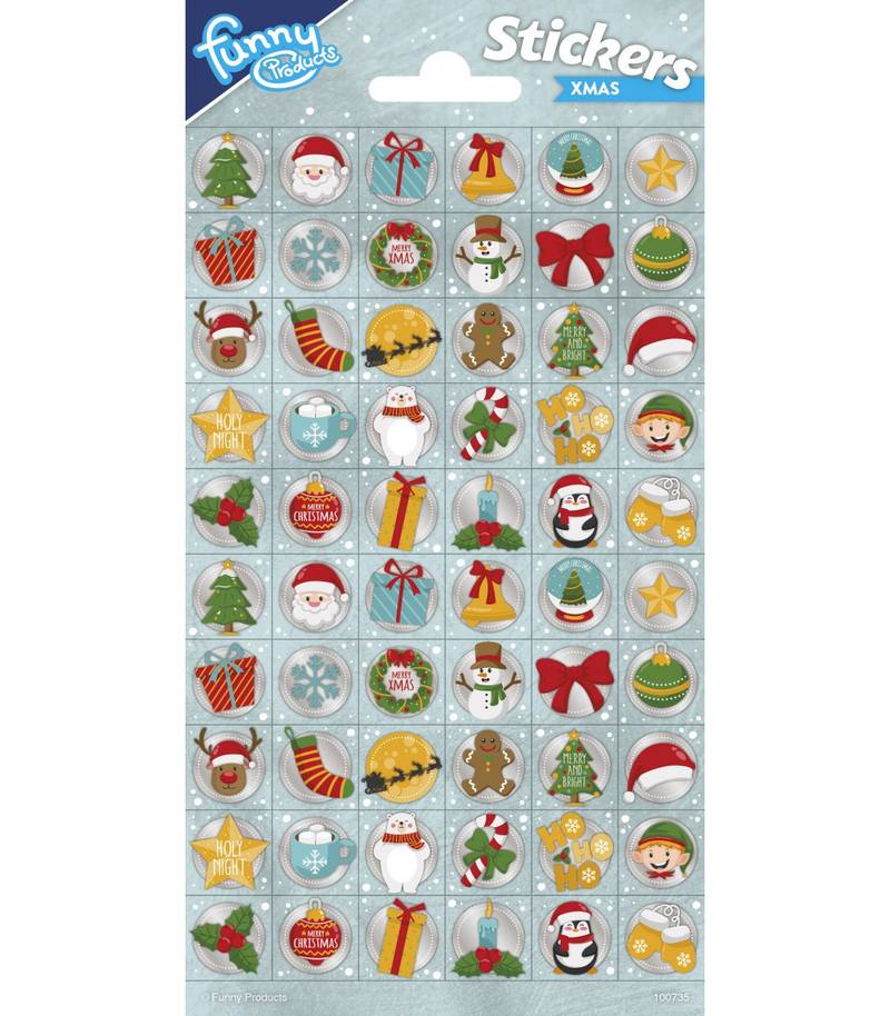 Autocollants de Noël 102 x 200 mm