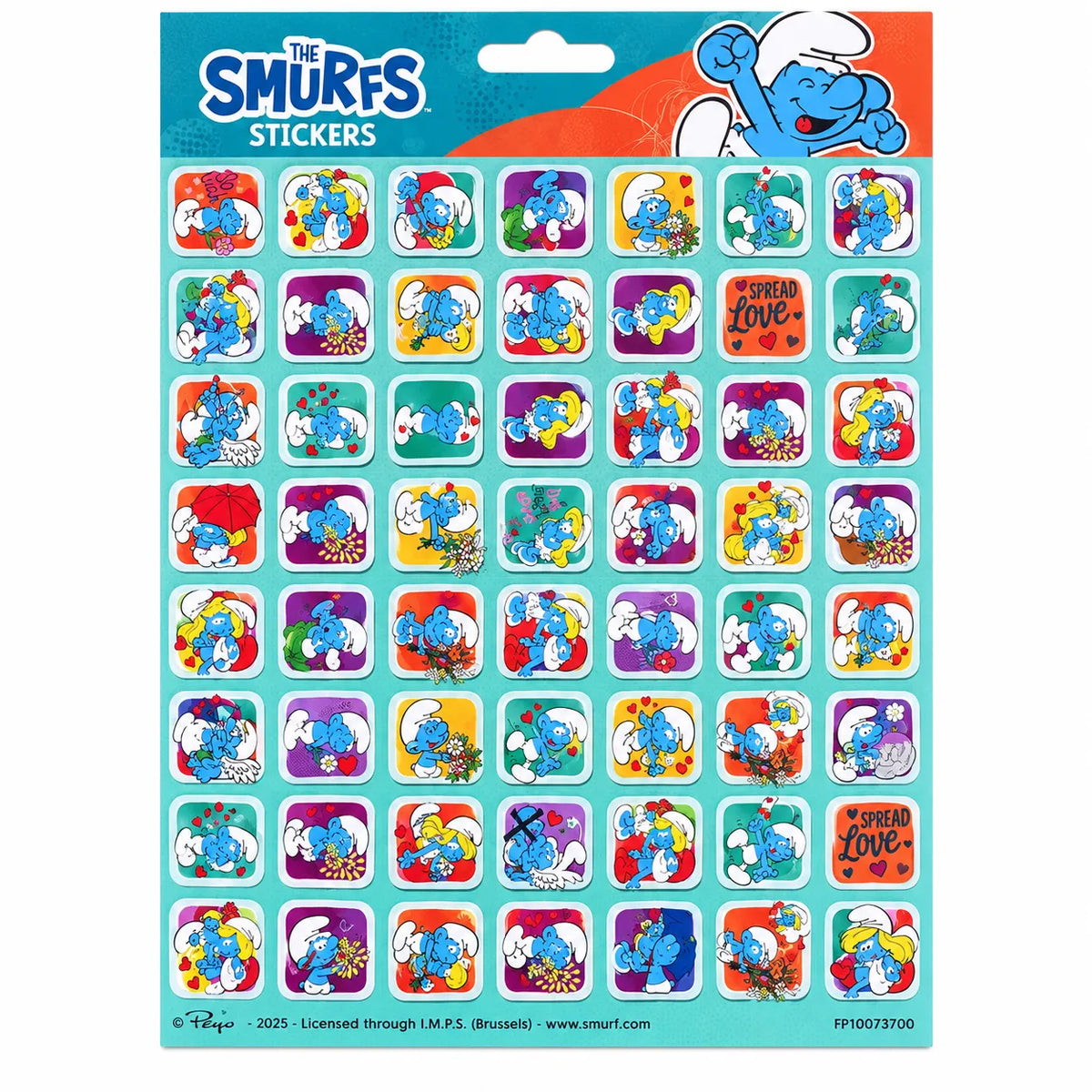Autocolantes Smurfs 102 x 200 mm