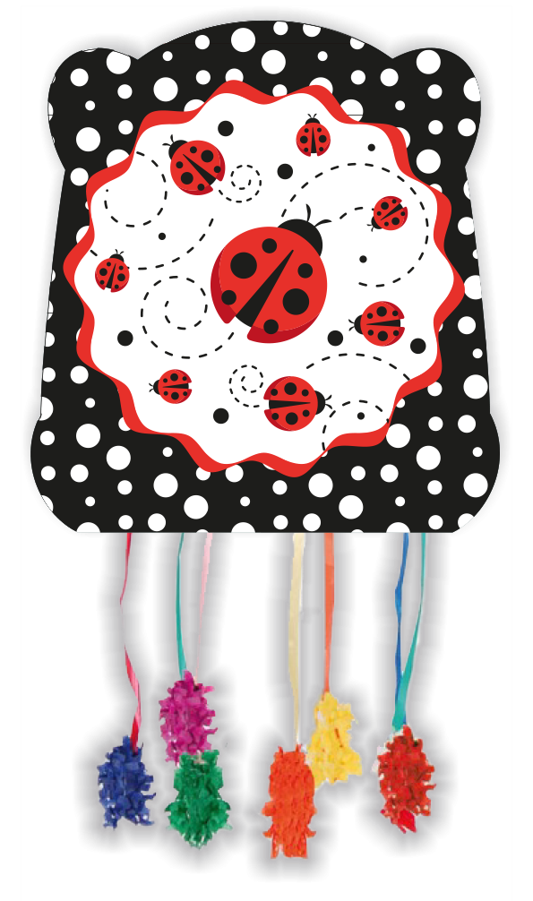 Piñata coccinelle basique 28 x 33 cm