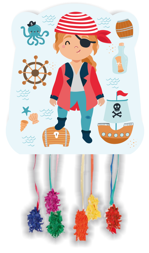 Piñata de pirate basique 28 x 33 cm