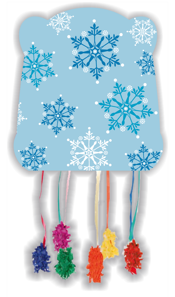 Piñata Flocons de neige basiques 28 x 33 cm