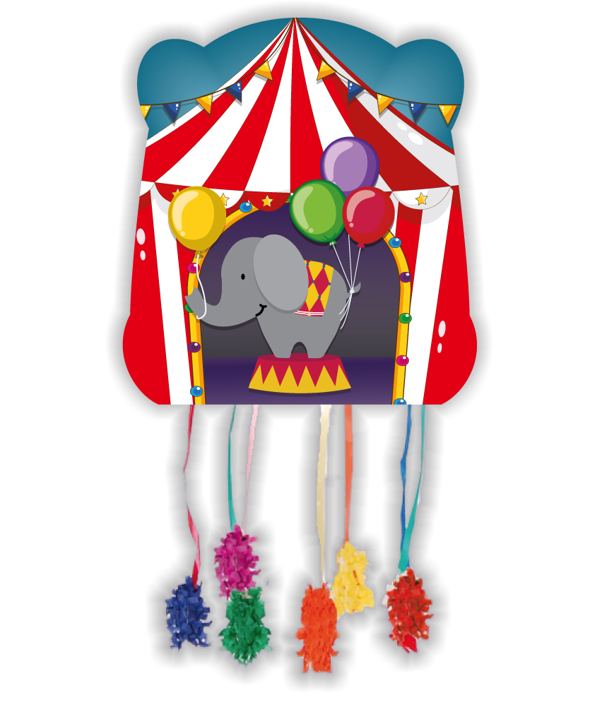 Piñata de cirque 28 x 33 cm